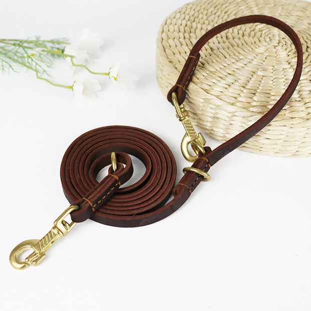 Soft Leather  Hands Free Leash - Tutuky