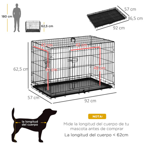 PawHut 2-door dog carrier - Tutuky