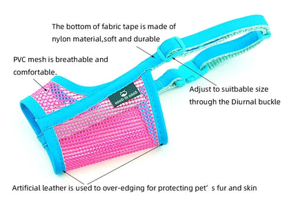Anti Barking Nylon Muzzle Pet Mouth Muzzles for Dogs - Tutuky