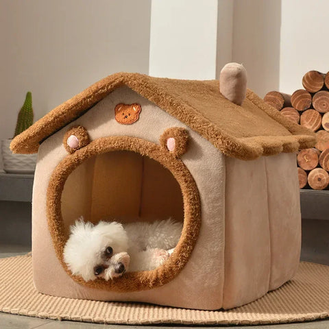 Foldable Dog House Kennel Bed - Tutuky