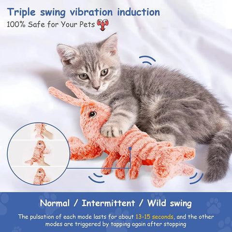 Electric lobster toy with Catnip - Tutuky