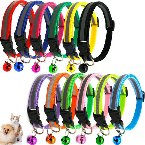 Adjustable Pet  Collars  with Bells - Tutuky