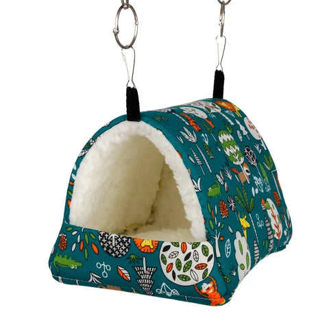 Cute Print Bird Bed Mini Cage - Tutuky