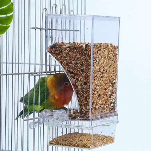 Antisplash Pet Bird Feeder Container - Tutuky