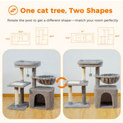 Cat tree Tower for Indoor Cats  with Scratching Posts - Tutuky