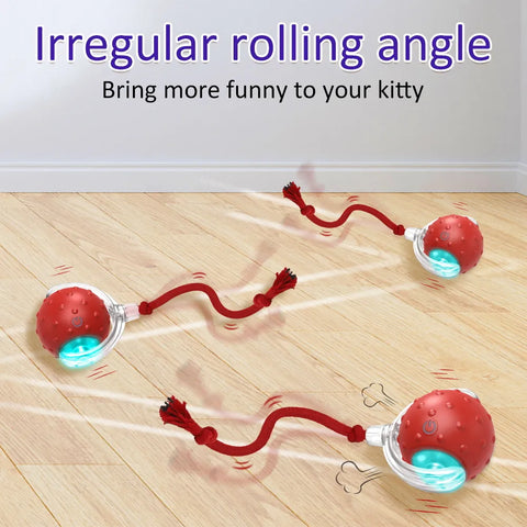 Interactive ball with string for cats - Tutuky