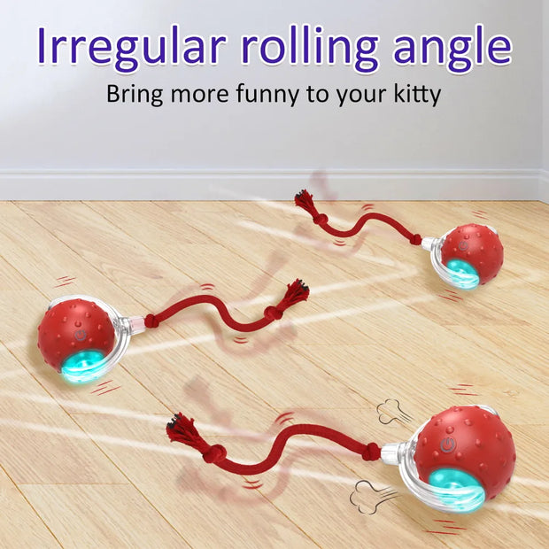 Interactive ball with string for cats - Tutuky