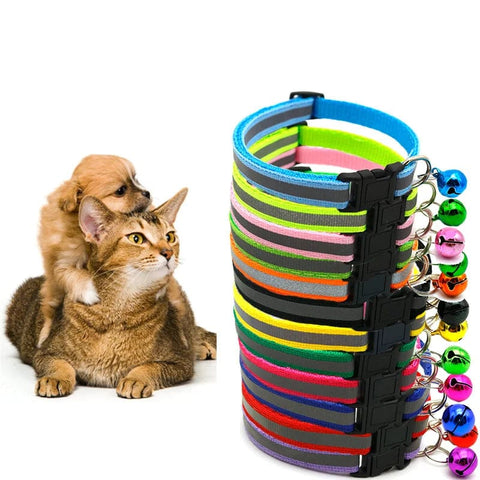 Adjustable Pet  Collars  with Bells - Tutuky