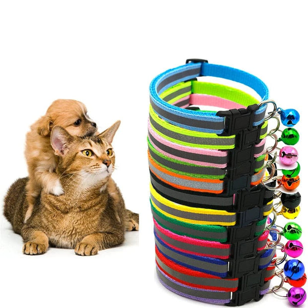 Adjustable Pet  Collars  with Bells - Tutuky