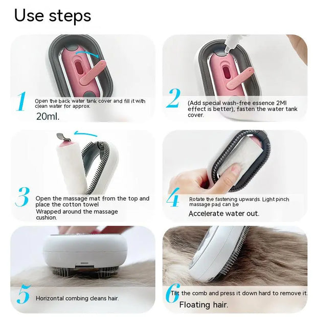 Waterproof cleaning comb for pets - Tutuky