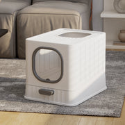 Big Size Cat Litter Box with Scratching Board - Tutuky