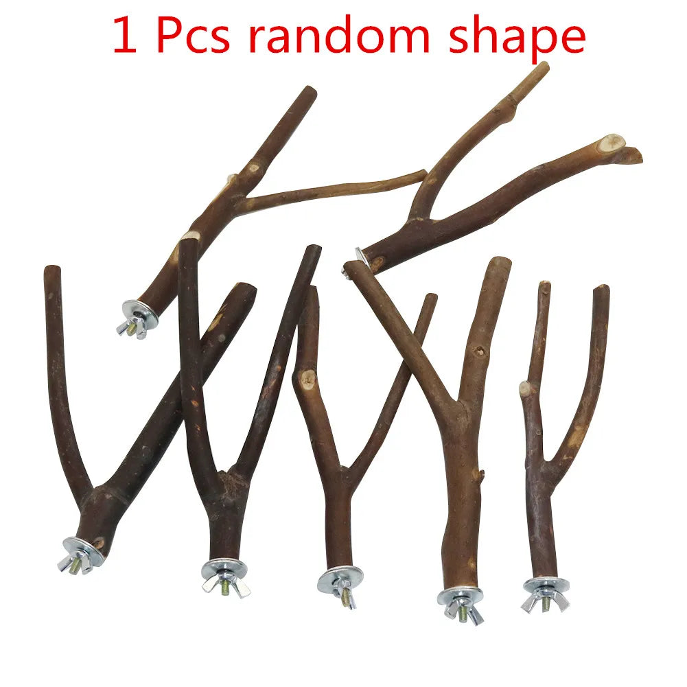 Natural Wooden Bird Perch - Tutuky