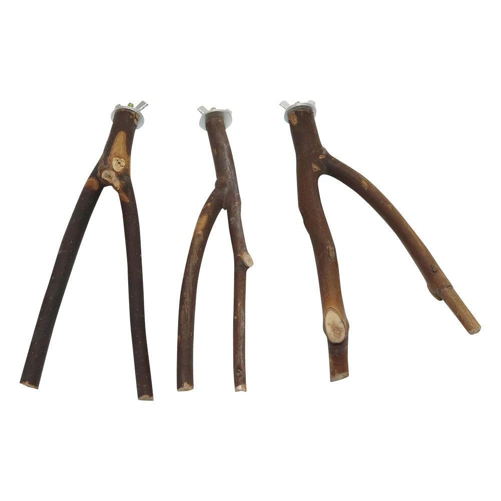 Natural Wooden Bird Perch - Tutuky