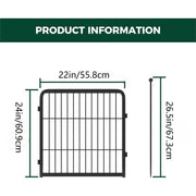 1Panel 24inch Heavy Duty Metal Pet Isolation Fence - Tutuky