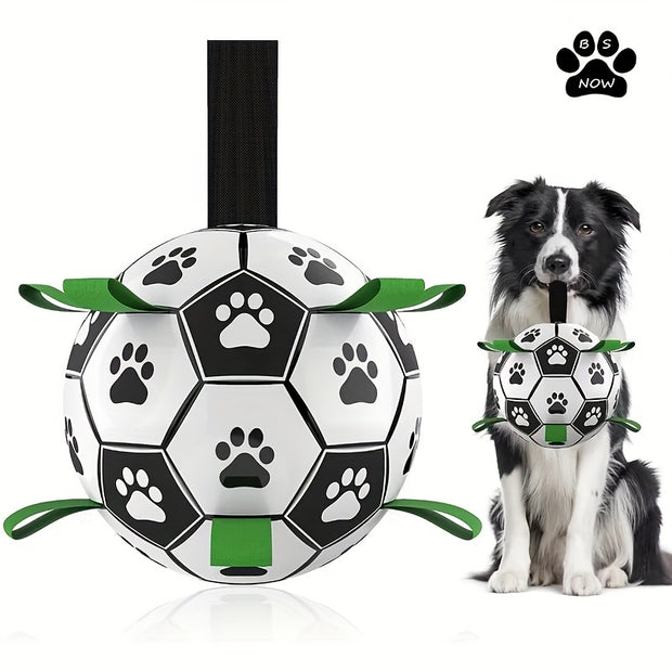 Dog Toys Soccer Ball With Straps - Tutuky