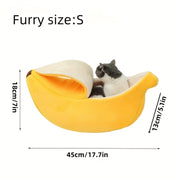 Cozy Banana Cat Bed - Tutuky