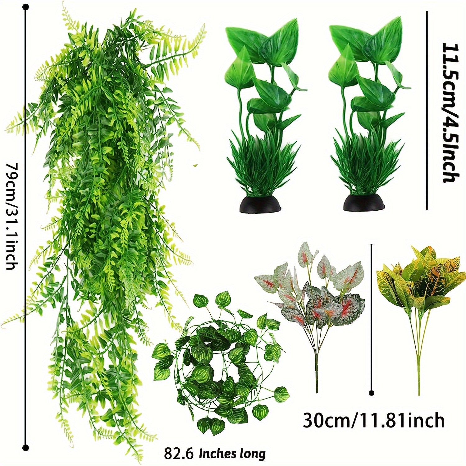 Terrarium Hanging Artificial Leaves - Tutuky