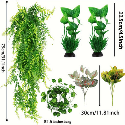 Terrarium Hanging Artificial Leaves - Tutuky