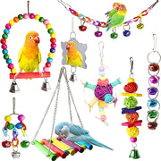 Engaging & Fun 5/15-Piece Bird Toy Set – Keep Your Feathered Friend Entertained! - Tutuky