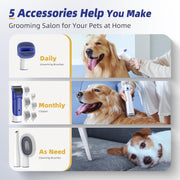 Dog Grooming Kit with Pet Grooming Vacuum - Tutuky