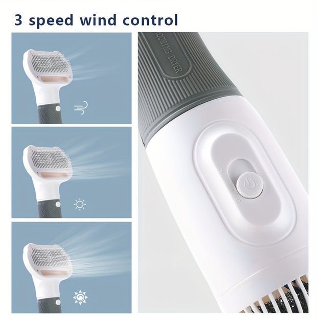 3 In 1 Pet Grooming Hair Dryer And Comb - Tutuky