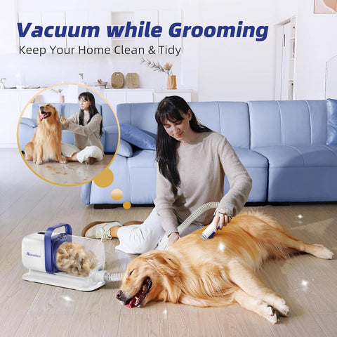 Dog Grooming Kit with Pet Grooming Vacuum - Tutuky