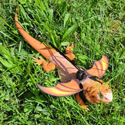 Adjustable Lizard Harness And Leash Set - Faux Leather Wings - Tutuky