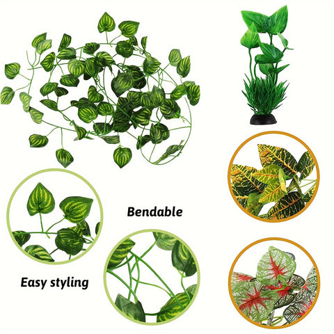 Terrarium Hanging Artificial Leaves - Tutuky