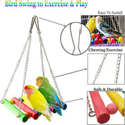 Engaging & Fun 5/15-Piece Bird Toy Set – Keep Your Feathered Friend Entertained! - Tutuky