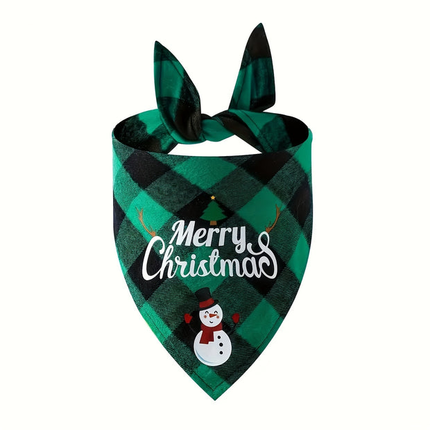 Christmas Pet Triangle Scarf Dog Bandanas - Tutuky