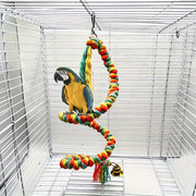 Colorful Rattan Parrot Climbing Ladder - Tutuky