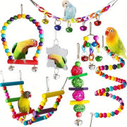 Engaging & Fun 5/15-Piece Bird Toy Set – Keep Your Feathered Friend Entertained! - Tutuky