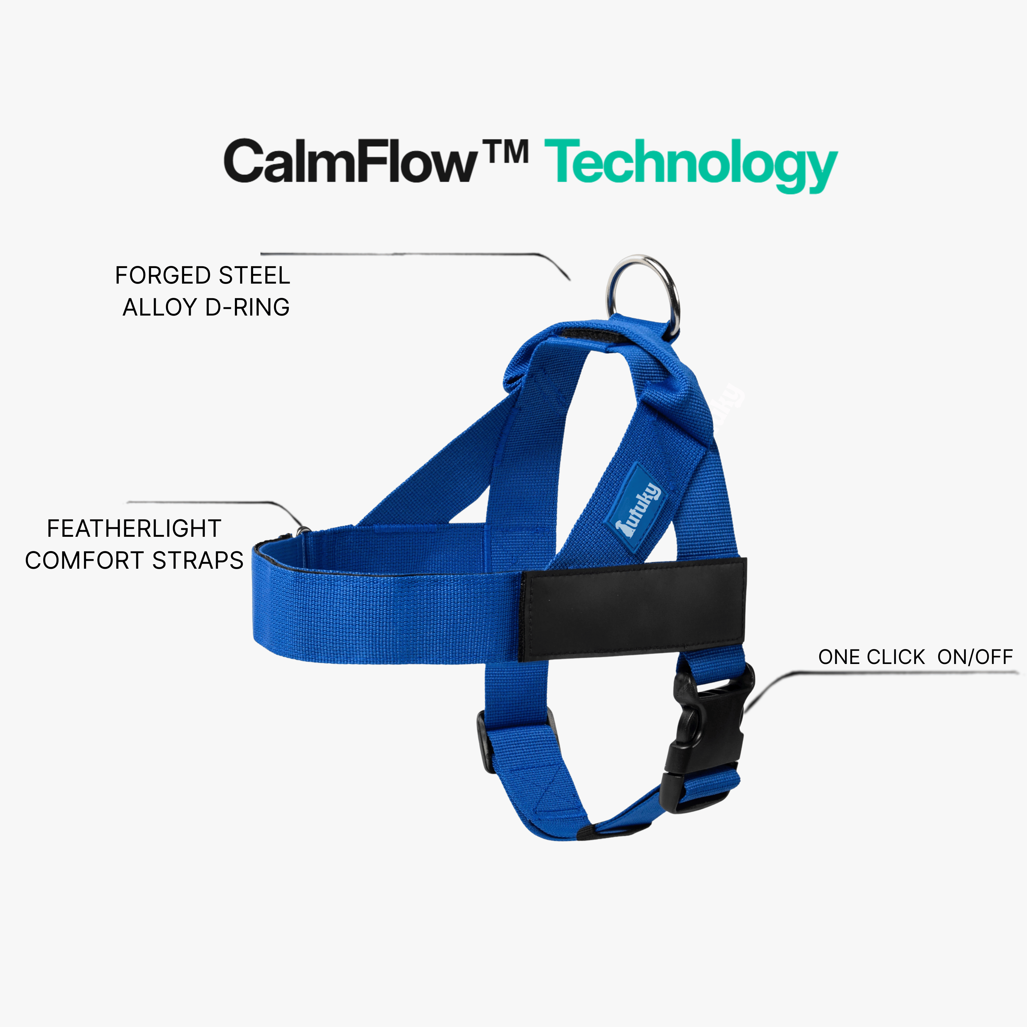 harness- CalmFlow™ Technology-  DarK Blue